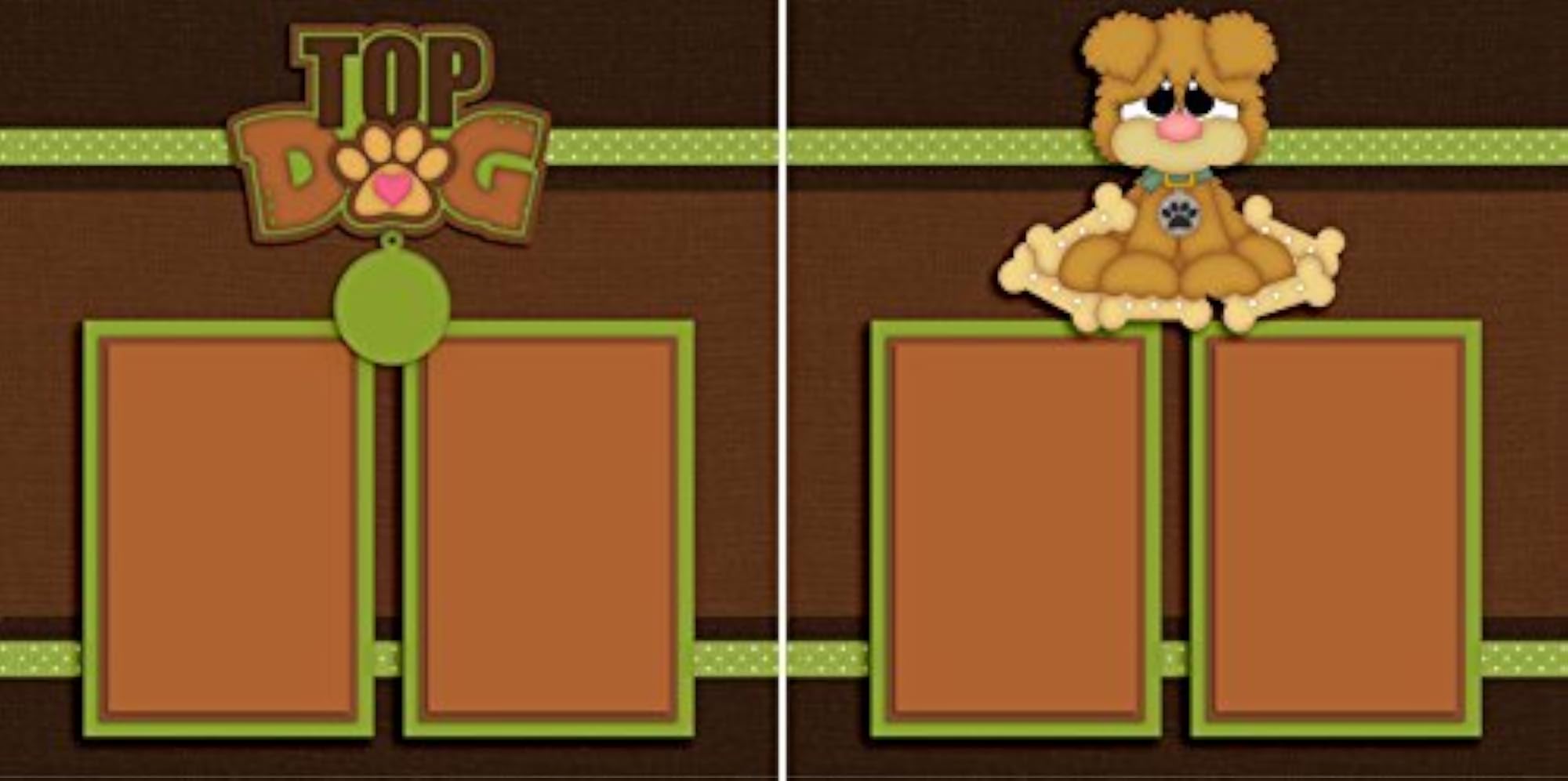 Top Dog Premade Scrapbook EZ Layout 3128
