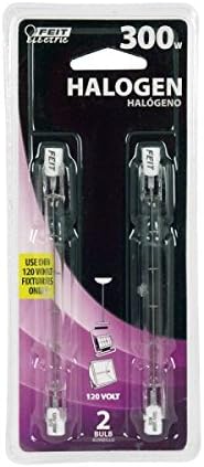 Feit Electric Bpq300t3/cl/2 Halogen Light Bulb, 300 Watts, 120 Volt (Pack of 6)