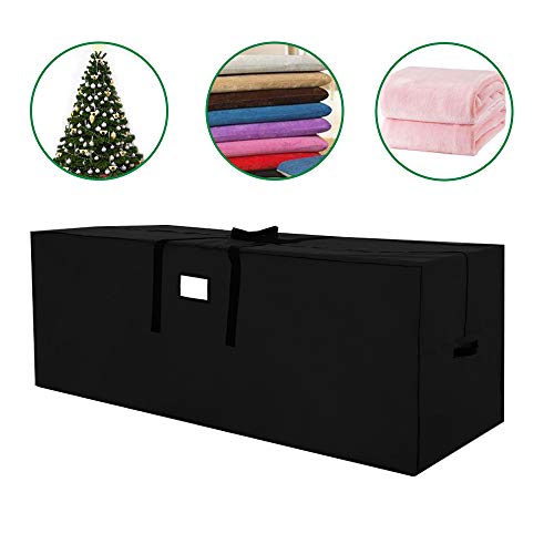 JJCKHE Patio Cushion Storage Bag, Outdoor Protective Zippered Patio Furniture Cover, 600D Heavy
