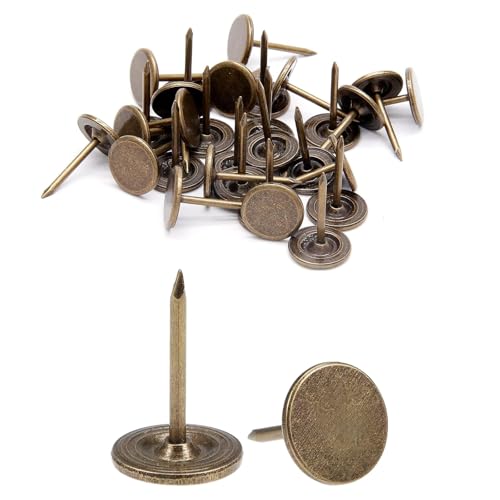 Brozen Heavy Duty Thumb Tacks, Extra Long Push Pins for Upholstery, Carpets, and Wood Surfaces, 100Pcs