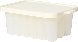 BIBS Baby Food Freezer Tray for Easy Storage, Compatible with BIBS Food Feeder, Spill-Proof, Silicone Bottom, Includes Lid, BPA-Free - Ideal for Breastmilk, Purees, Smoothies - Ivory