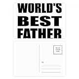 Paketmenge: 20 x Postkarten DIYthinker Weltâ € Der beste Vater Festival Zitat Postkartenset Geburtstag dankt Karte Mailing Side 20pcs 5.7 Zoll x 3.8 Zoll Mehrfarbig