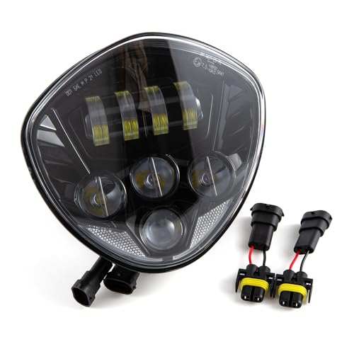 Phare led moto universel homologué E24 pour moto et custom Cafe Racer