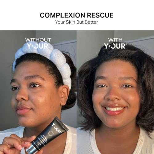 Image of Y'OUR Tinted Moisturizer SPF 30: Anti-Aging Face Sunscreen & Hydrating BB Cream. Sheer Buildable Color Correcting Coverage. Dewy, Oil-Free for Mature, Dry & Oily Skin, 1.35 oz (Medium)