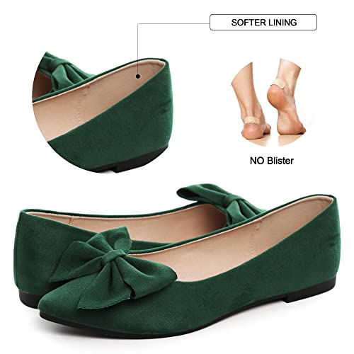 Image of Dear Time Women's Ballet Flats Dress Ballet Shoes Slip on for Office Work Comfortable Shoes