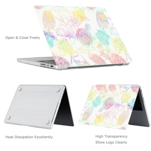 Funda MacBook Pro 14 M3 M2 jardín para evitar arañazos cotidianos con protector de pantalla 5