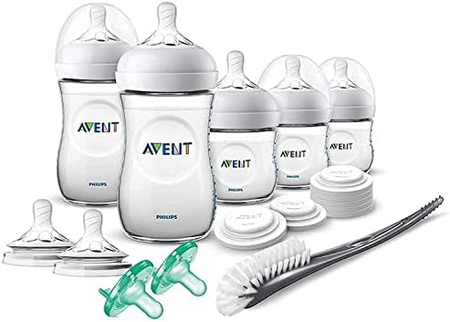 Philips Avent Natural Newborn Bottle Set (5 bottles + pacifiers)