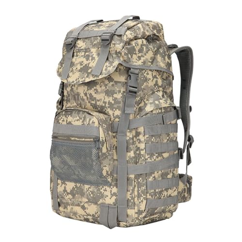 Sac Tactique, Sac à Dos Militaire, 50L Grand Volume Sac à Dos Multifonction, pour Trekking Randonnée Camping Voyage Pêche Escalade B