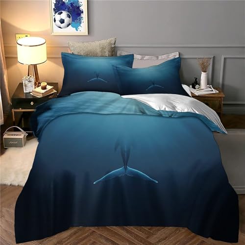 Housse de couette microfibre hypoallergénique lit double imprimé 3D rouge - 6