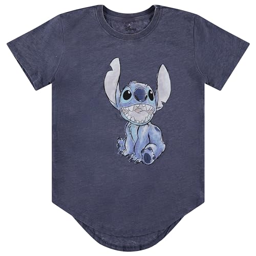 Image of Disney Lilo & Stitch Juniors Graphic T-Shirt - Stitch Tee for Women, Short Sleeve, Sizes XXS-3XL