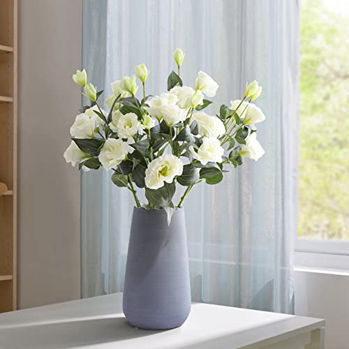 Botius 5Pcs Artificial Eustoma Lisianthus Flowers Bouquet For Wedding Party Home Office Table Centerpiece Decoration #TOP4