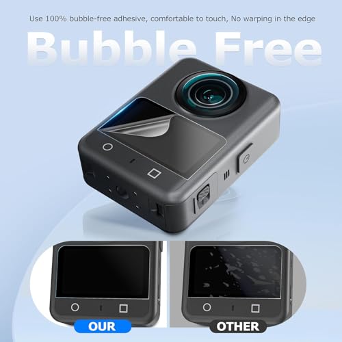 Image of M.G.R.J Tempered Glass Screen Protector for DJI Osmo 360 Action Camera (Transparent)