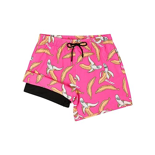 MADHERO Mens Swim Trunks with Compression Liner 2 in 1 Quick Dry Swimming Shorts Swimwear2