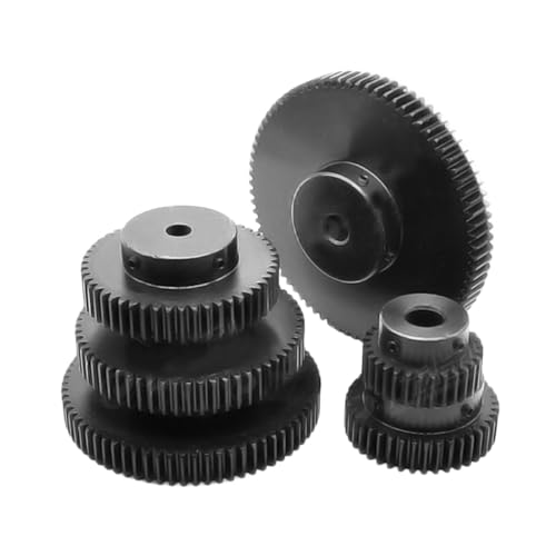 Bevel Gear Pinion Hardware Mechanical 1.5 M Mod Spur Gear 24/25/30/35/40/50/60T Teeth Pinion Gears Motor Transmission Accessories 45# Steel Tooth(25 Teeth-12mm)