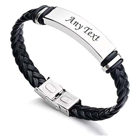 EDSG Personalised Engraved Men's Bracelet Cover