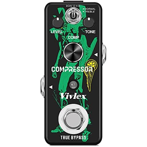 Pedal de compresión analógico Vivlex LEF-333 para guitarras eléctricas Cover