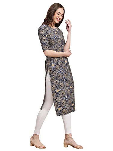 Image of Pinkmint Women's Crepe Digital Print Straight Kurta [Pack of 6] (CKE-329-353-330-333-341-343)