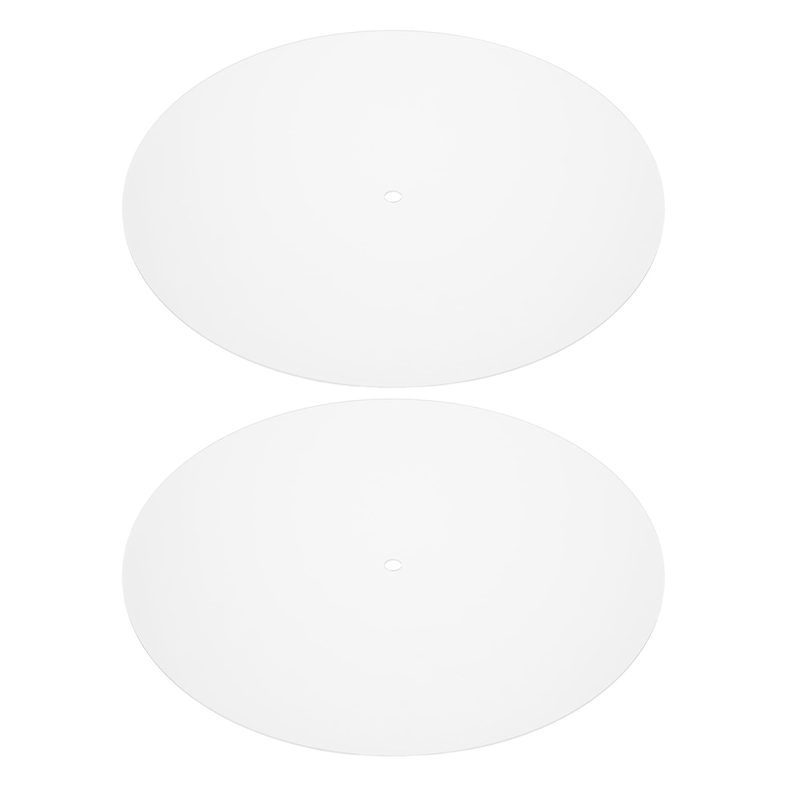 VIAPUICE Frosted White Lampshade Diffuser 318mm Diameter with 10mm Center Hole - 2Pcs 1.7mm Thick Acrylic Anti-Glare Lamp Cover, Round Lamp Shade Diffuser for Drum Lampshades Ceiling