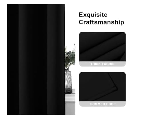 Curtains Pink Beige Marble Blackout Curtains Soft Thermal Insulated Curtains for Bedroom Curtains for Living Room Washable Eyelet Curtains Bedroom Curtains 2 Panels(2x140x250cm) - Image 5