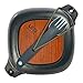 UCO 5-Piece Lunch Kit with Bowl, Plate, and 4-in-1 Spork Utensil Set, Stone Blue