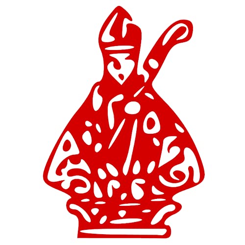 Vinilin - Pegatina Vinilo San Fermin 9 cm x 6,2 cm (Rojo) Cover