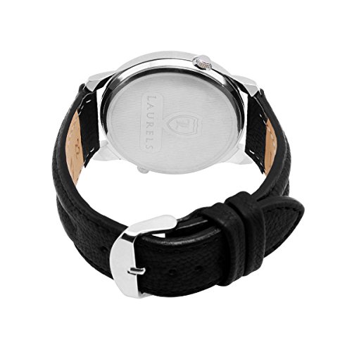 Buy Laurels Invictus Silver Dial Dual Function Wrist Watch For Men