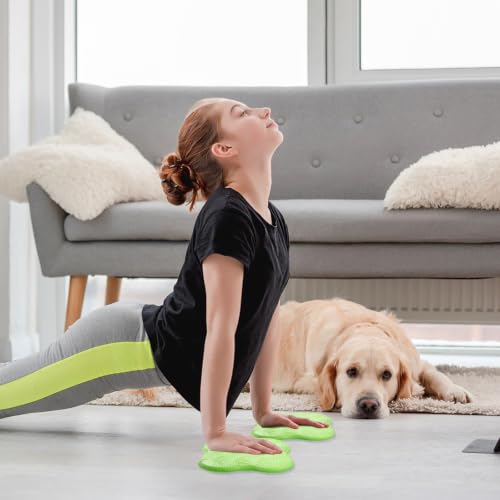 Image of Yoga Knee Pads 2 Pack, Foam Kneeling Cushions - Non-Slip Pilates Knee Pad Cushion & Wrist Support - Portable Workout Knee Pads for Meditation, Kneeling, Balance, Floor, Pilates,Yoga