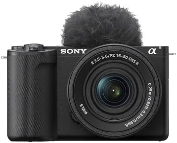 Sony ZV-E10 II mit 16–50 mm Objektiv, 26 MP, 4K 60p, KI-Autofokus | Kompaktes 16–50-mm-Zoom, ideal für Vlogs, Reisen und Content Creation mit vielseitiger Brennweite