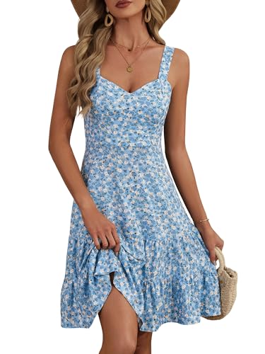 HUHOT Casual Summer Dresses Womens Sundresses Spring Easter Dress Cute