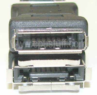 Adaptador Esata a SATA, 1 unidad, macho a hembra miniatura 4