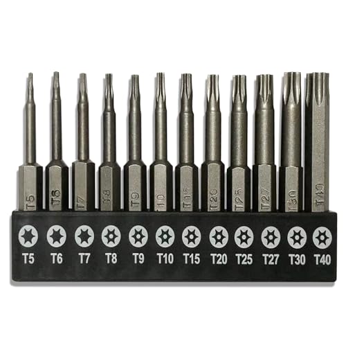 Image of aiyun 12-Piece Security Bits Screwdriver Set Star Driver Bit (50mm)