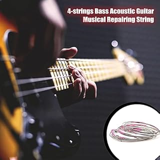 UIKEEYUIS Lot de 4 cordes pour guitare basse 4 cordes pour instrument à cordes. - Les Beatles, Paul McCartney, John Lennon, RIngo Starr, George Harrison UIKEEYUIS Lot de 4 cordes pour guitare basse 4 cordes pour instrument à cordes. – Image 3