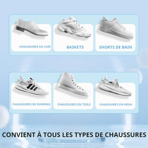 Sac de Lavage Chaussures en Machine, 2 Pièces Gris, Fermeture Éclair Antirouille, +10 000 Microfibres, Protection 360° pour Lavage et Séchage, Convient aux Baskets, Tennis et Toile (Jaune 2) – vue 2