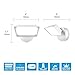 HALO TGS Outdoor Integrated LED Dusk to Dawn-Flood & Security Light Single Square Head White