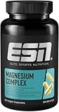 ESN Magnesium Complex, 90 capsule, 323 mg di magnesio per dose giornaliera, formula complessa 4 in 1 - Prodotto in Germania