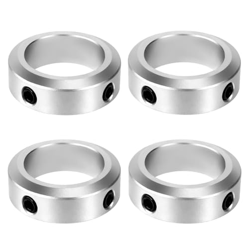 4PCS Bague de Réglage, Butée de Profondeur Arrêt d'axe Butée Arbre Collier Aluminium Alliage, 14mm Alésage 22mm OD, 8mm Largeur pour Roue Brouette Pont Boîte Vitesses CNC