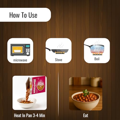 Image of Indidoz Masala Chole Ready to Eat | Spicy & Tangy Chickpeas in Punjabi Style Gravy | Authentic North Indian Curry | Heat & Eat Meal | No Preservatives | 300g