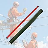 Hochspannungs-Messstab, Ausziehbarer Isolierter Messstab, Professioneller Vermessungsstab für Stromleitungsinspektionen/Arbeiten In Der Höhe(Red,6m/19.7ft)