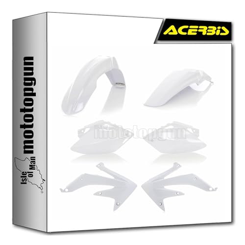 Cache carénage Acerbis blanc anti-jaunissement pour moto Honda CRF 450 R