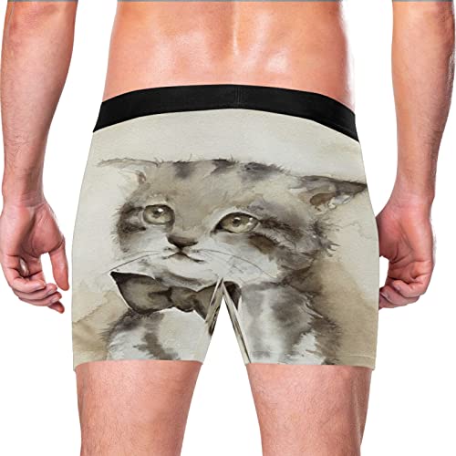 Bóxer para hombre elástico Vnurnrn evita rozaduras con calzoncillos de gato ultrasuaves 3