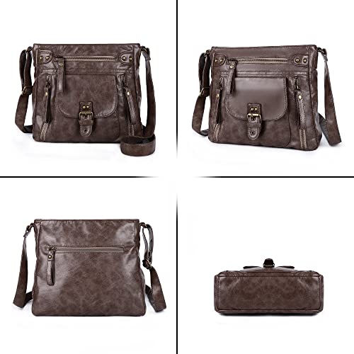 Image of Angel Kiss Crossbody Bags Shoulder Bags and Handbags for Women Multi Pocket Daily Soft Hobo Purses Medium Size