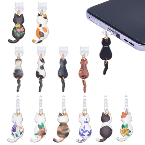 Breloques anti-poussière chat universelles pour protection de port Type-C OLYCRAFT