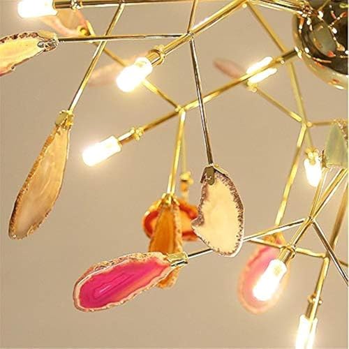 Plafonniers salle à manger design agate et suspension LED réglable 16 têtes - 4