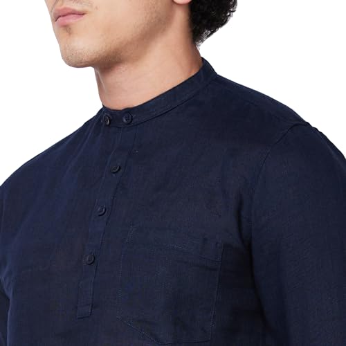 Image of Spykar Men's Regular Fit N /A Full Sleeve Solid Casual Shirts