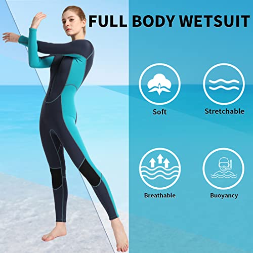 Vofiw Wetsuit For Womens 2Mm Neoprene Full Wet Suits Front Zipper Diving Suit Keep Warm Swimsuit For Snorkeling Diving Surfing Swimming #TOP4