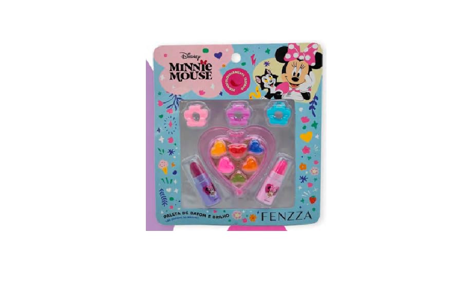 Kit Maquiagem Teen Minnie - FENZZA Disney Minnie Mouse Makeup - Presente Menina, Ref DIS044