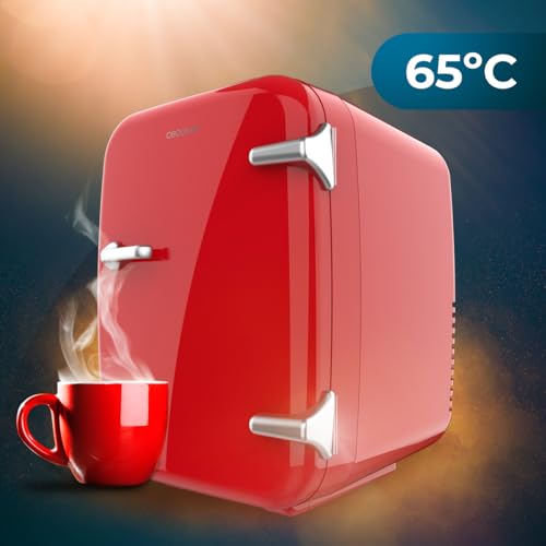 Cecotec Mini Nevera Bolero MiniCooling 4L Habana Red, Funcionamiento 12V-220V, Compatible coche y caravanas, Función enfriamiento y calentamiento, Rango temperatura 5-65º, Transporte fácil - imagen 7