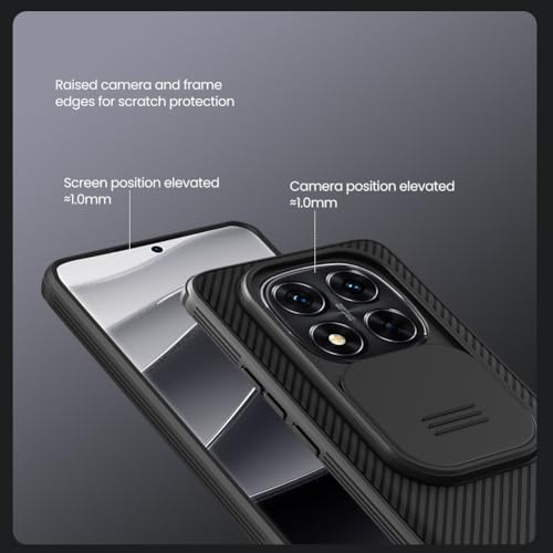 Image of Xiaomi Redmi Note 14 Pro+ 5G Case, Slim case Protective Cover with Camera Protector Hard Pc+TPU Ultra Thin Anti-Scratch Phone Case for Redmi Note 14 Pro+ 5G (Black)