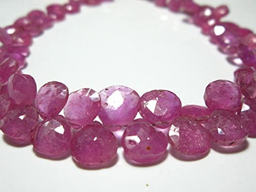 Ruby Faceted Heart Briolette de qualité AAA | Gemmes d'exception pour haute joaillerie - 2