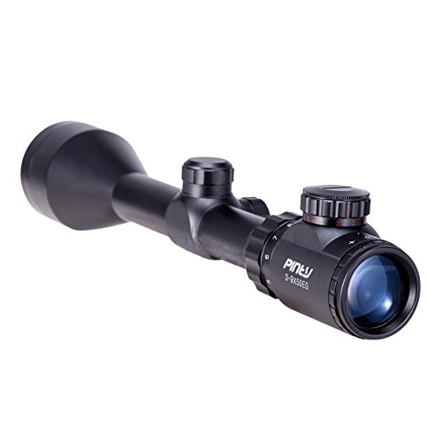 Pinty 3-9X50 Red Green Rangefinder Illuminated Optics Sight Scope Hunting Rifle Scope #TOP2